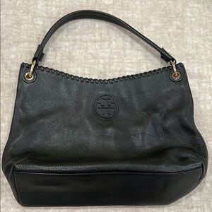 Tory Burch Black Leather Shoulder Bag